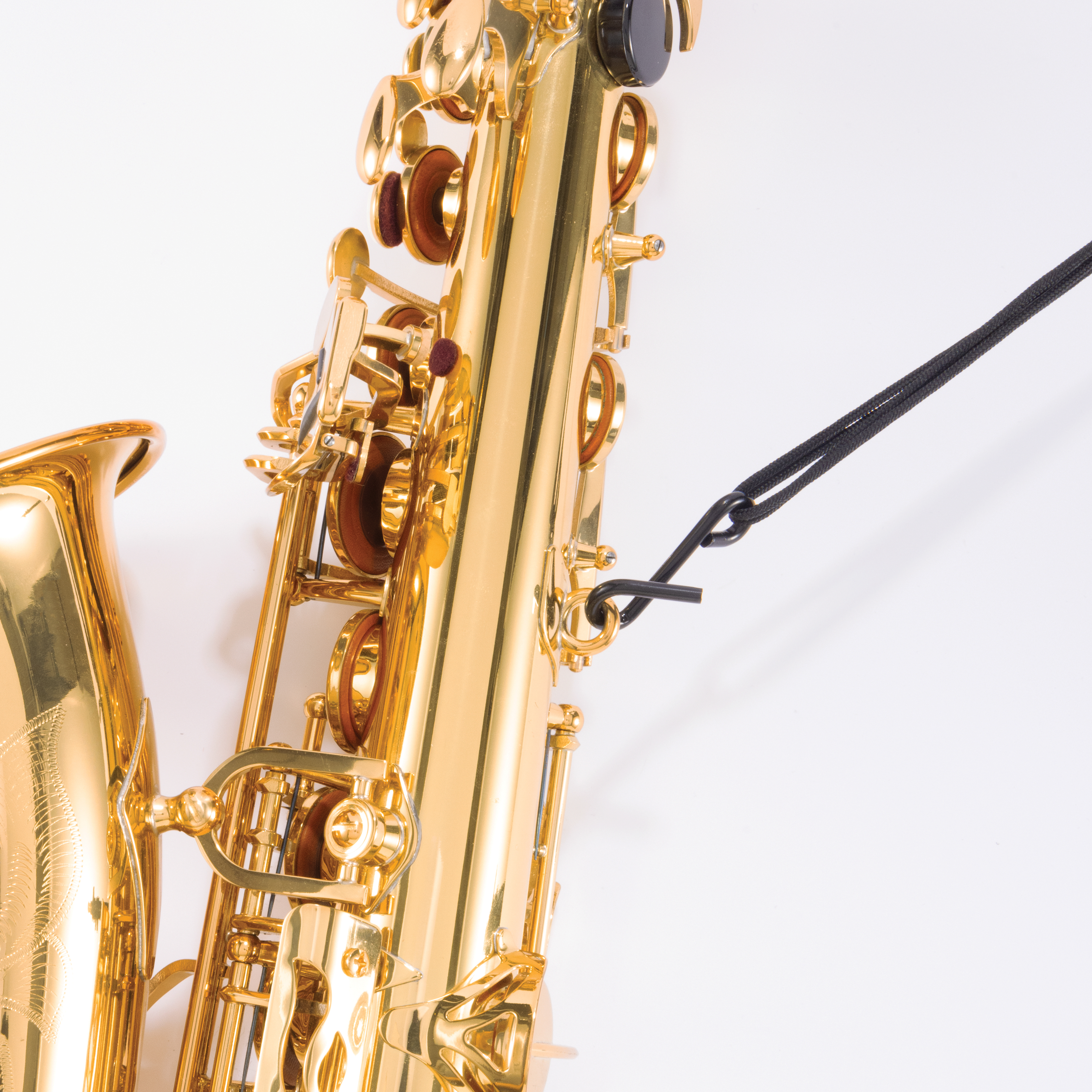 Rico Saxophone Strap, Soprano/Alto, Black Nylon