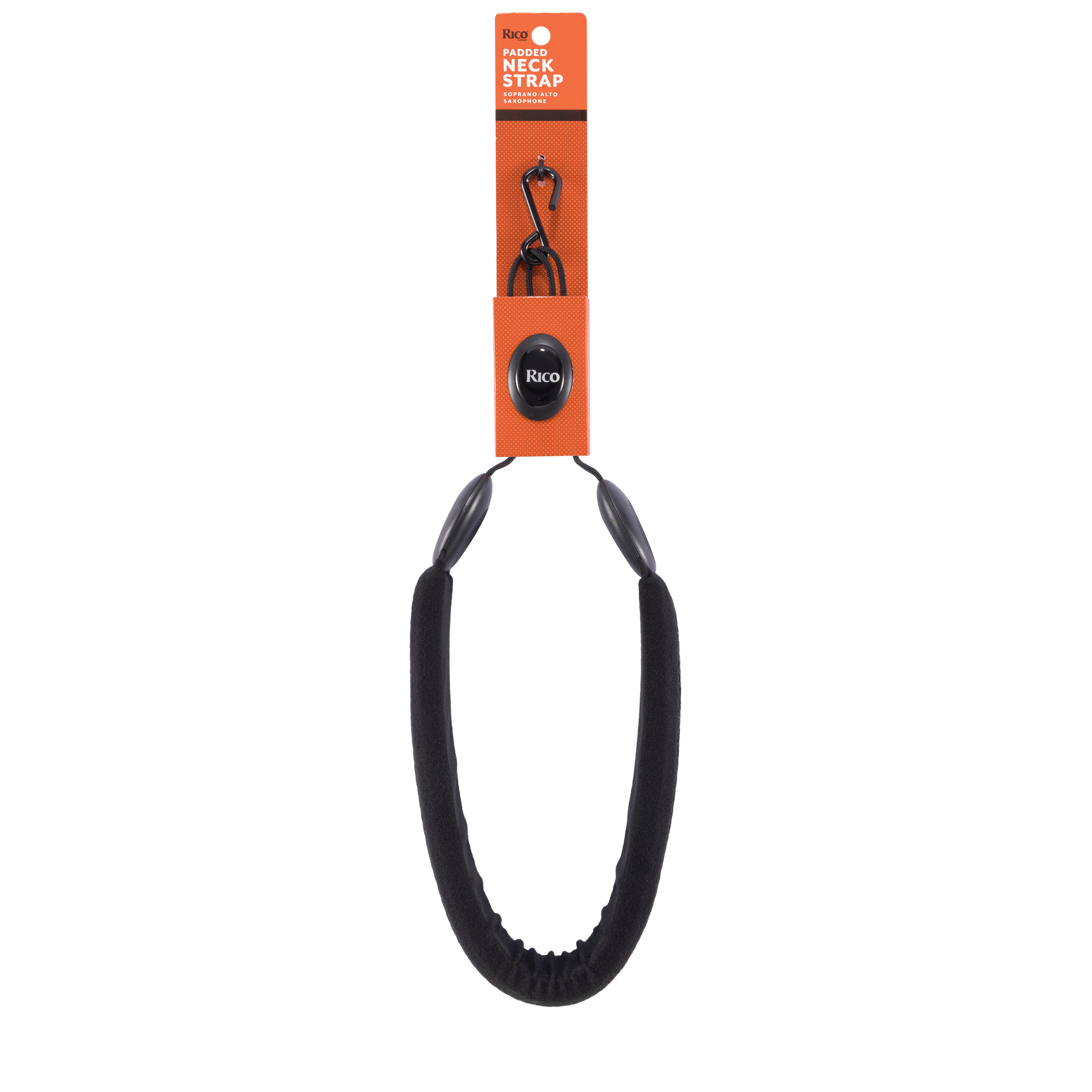 Rico Padded Saxophone Strap, Soprano/Alto, Metal Hook