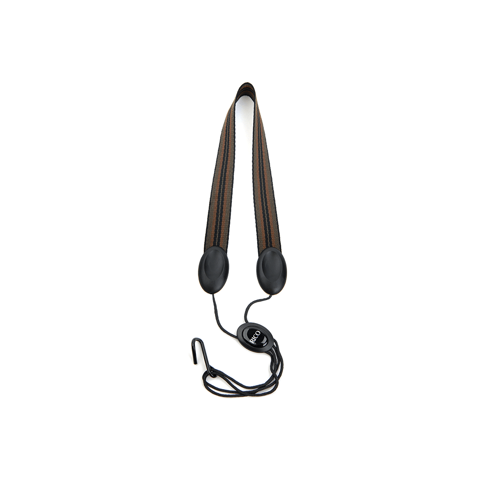 Rico Saxophone Strap, Tenor/Baritone, Jazz Stripe 2