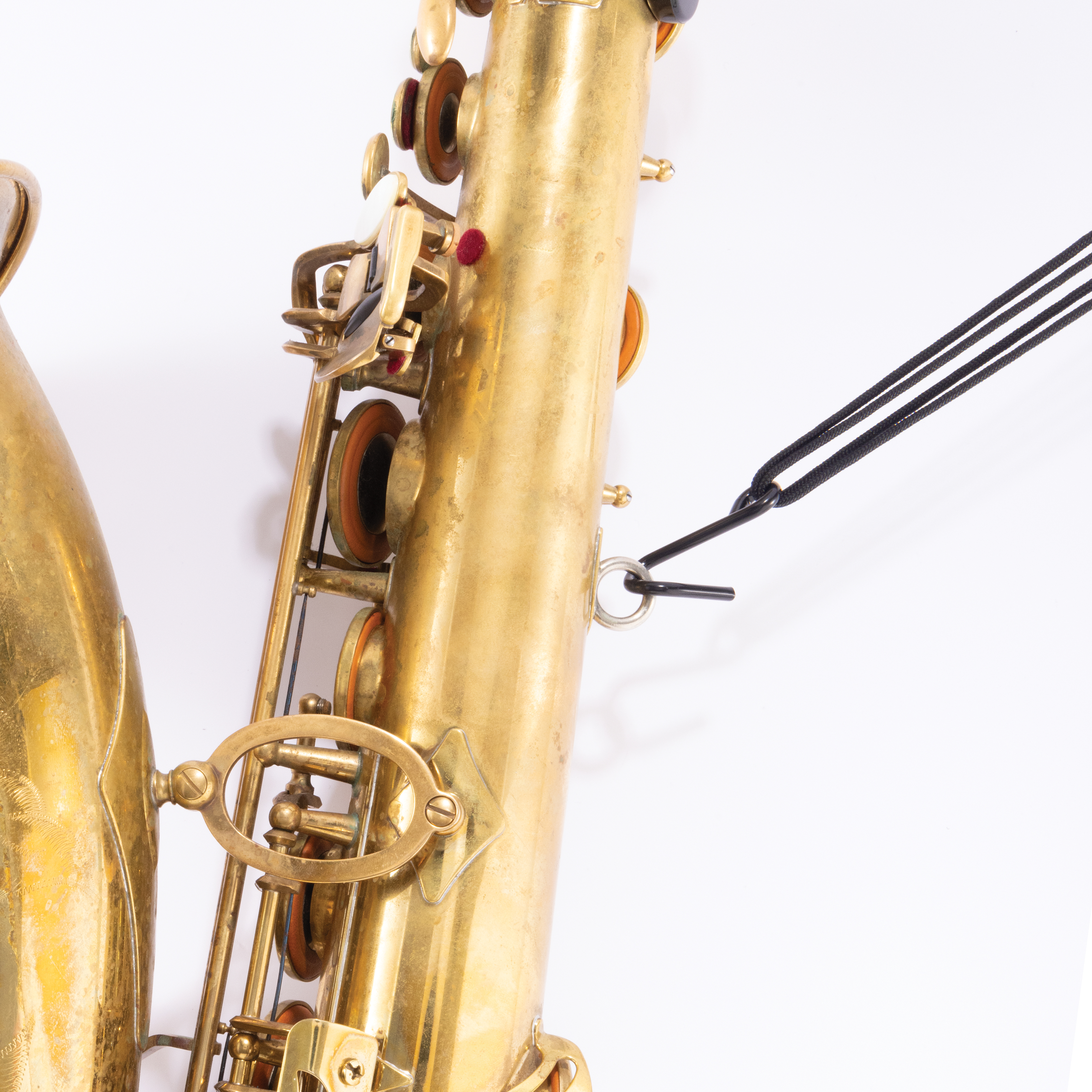 Rico Saxophone Strap, Tenor/Baritone, Black Nylon
