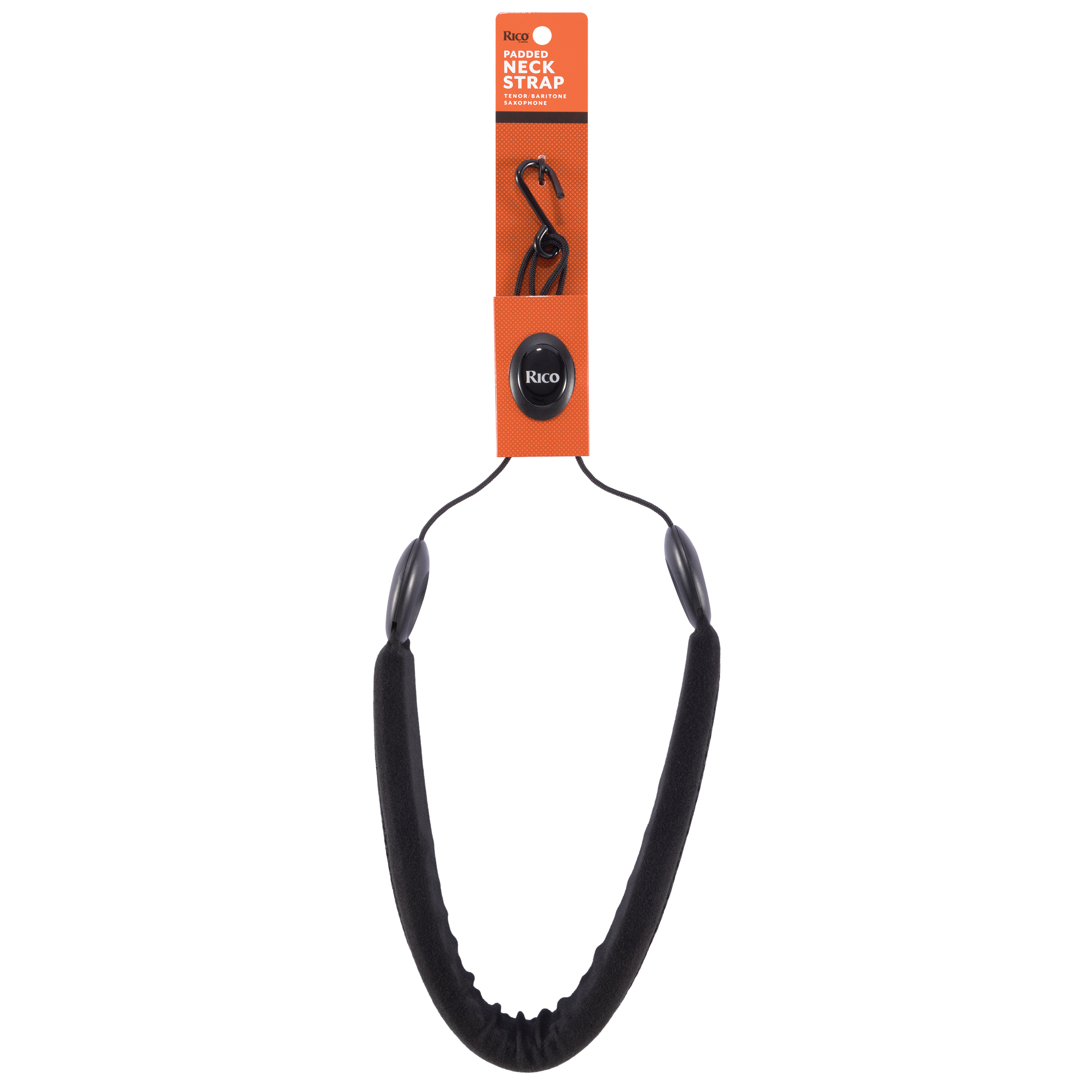 Rico Padded Saxophone Strap, Tenor/Baritone, Metal Hook