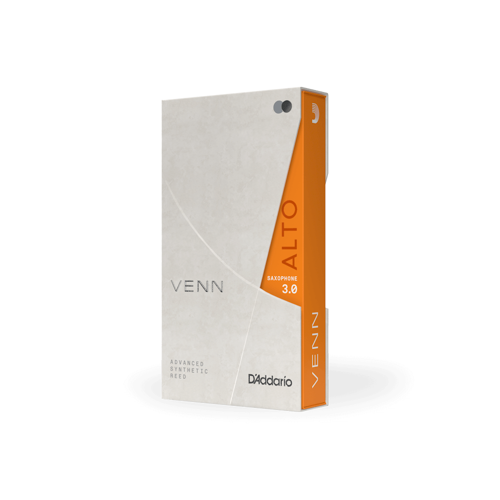 D'Addario VENN Alto Saxophone Reed, G2, Strength 3.0