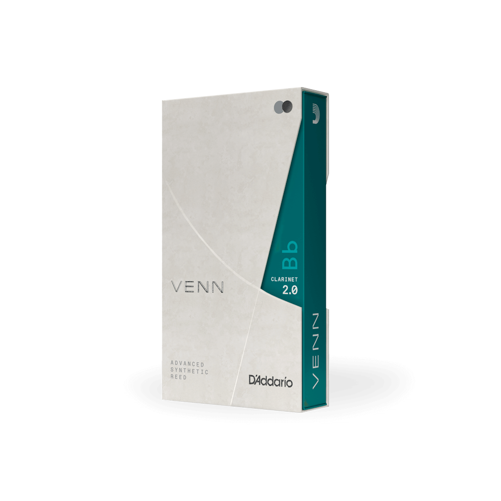 D'Addario VENN Bb Clarinet Reed, G2, Strength 2.0