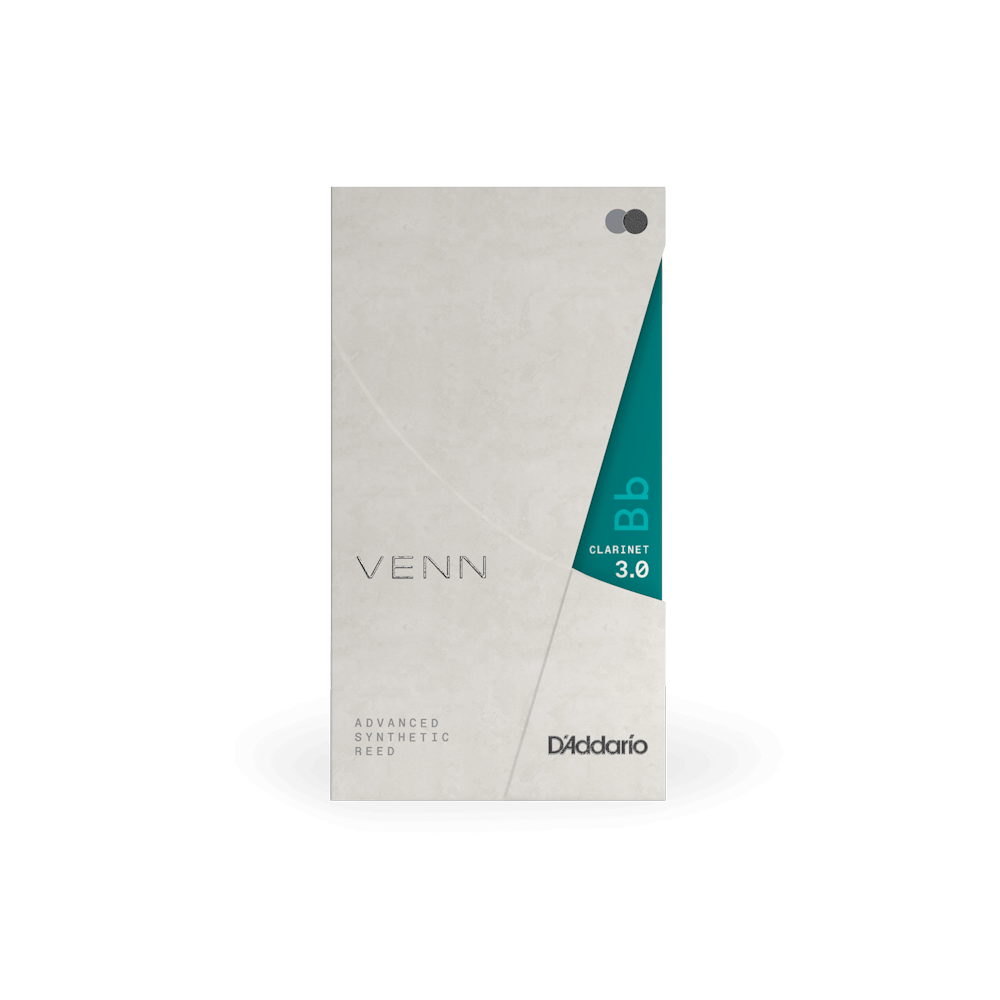 D'Addario VENN Bb Clarinet Reed, G2, Strength 3.0