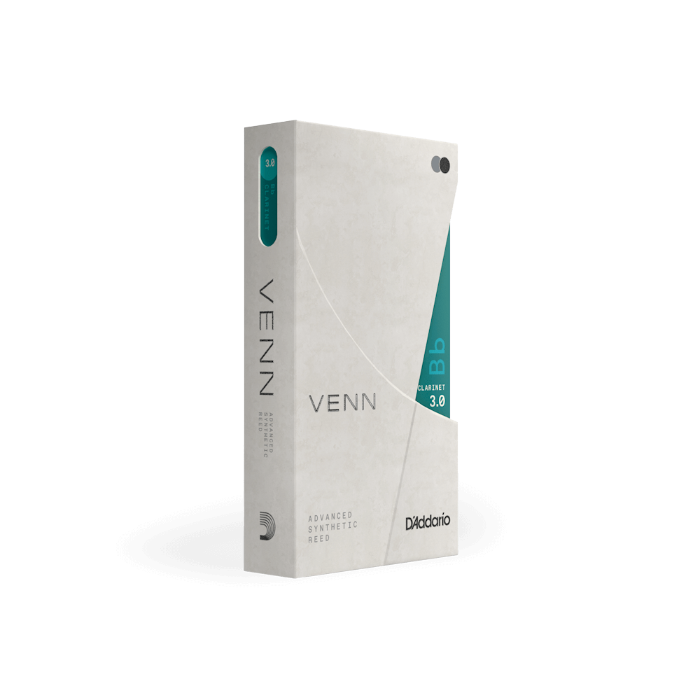D'Addario VENN Bb Clarinet Reed, G2, Strength 3.0