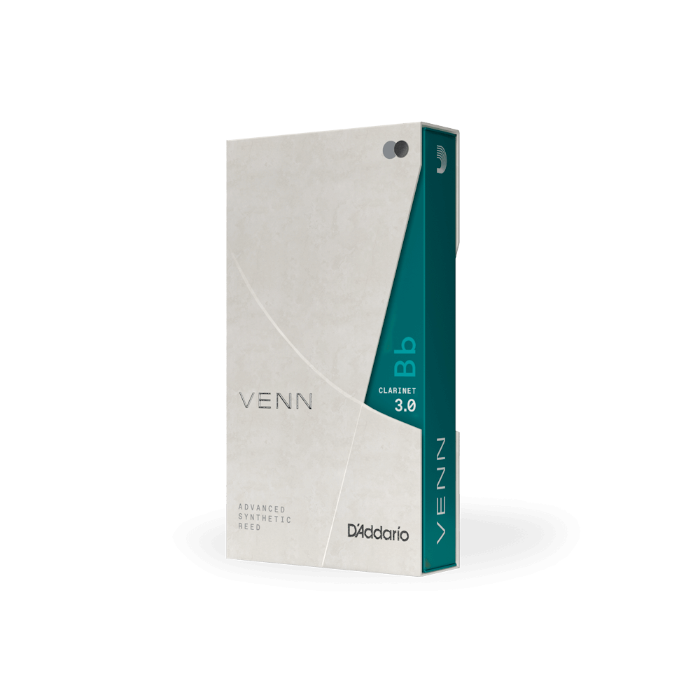 D'Addario VENN Bb Clarinet Reed, G2, Strength 3.0