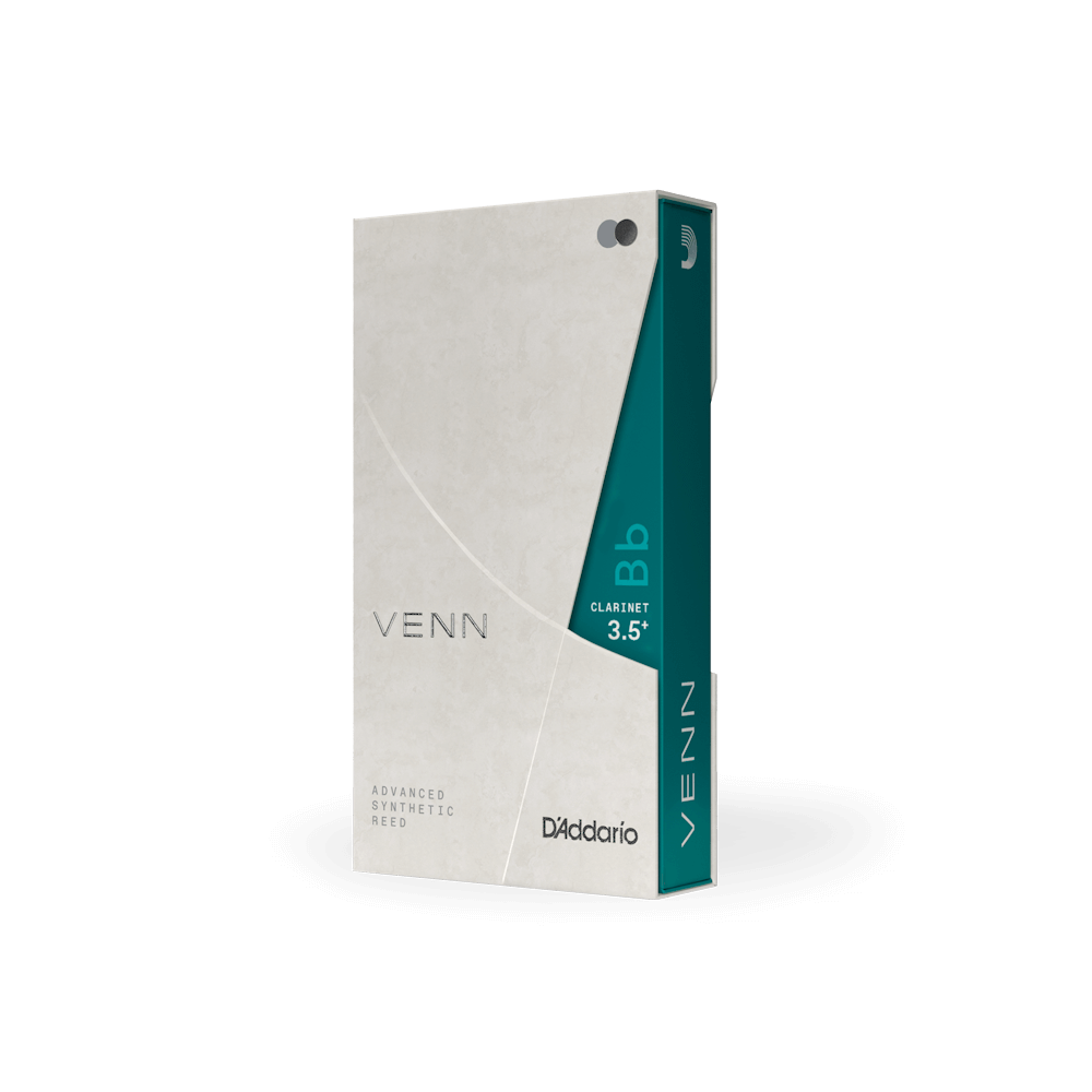 D'Addario VENN Bb Clarinet Reed, G2, Strength 3.5+