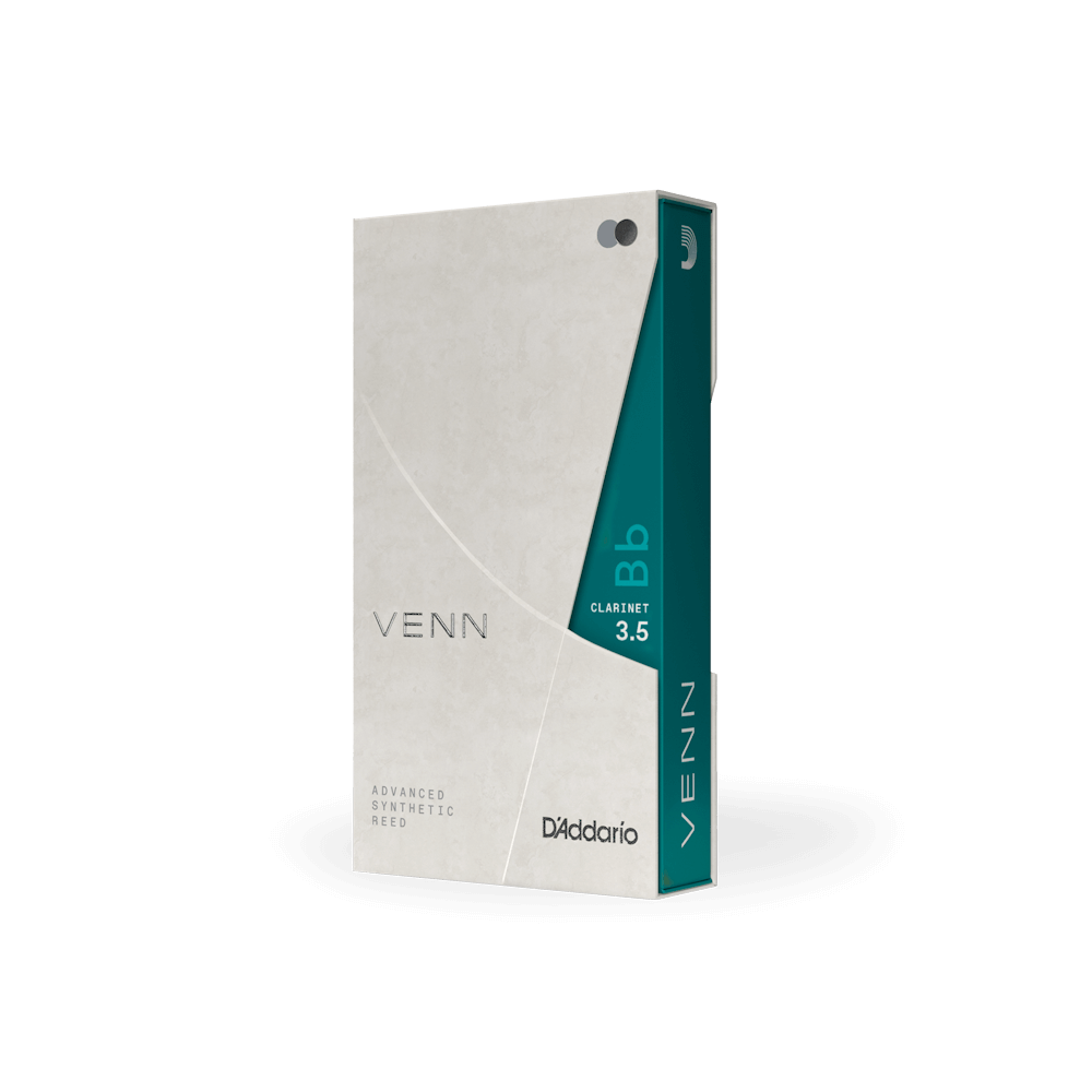 D'Addario VENN Bb Clarinet Reed, G2, Strength 3.5
