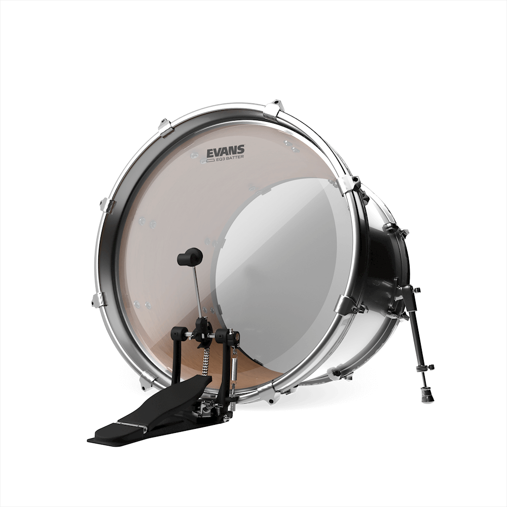 EVANS EQ3 Clear Bass Batter Drumhead, 18 Inch