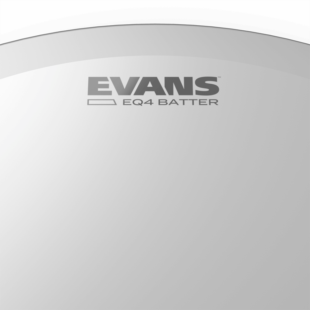 EVANS EQ4 Frosted Bass Batter Drumhead, 18 Inch