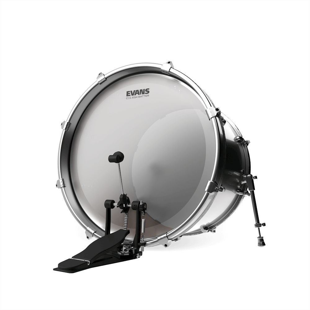 EVANS EQ4 Frosted Bass Batter Drumhead, 18 Inch