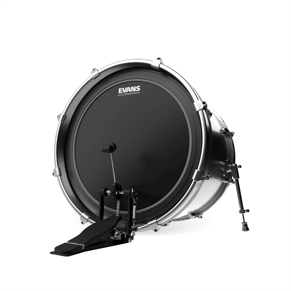 EVANS EMAD Onyx Bass Batter Drumhead, 20 Inch
