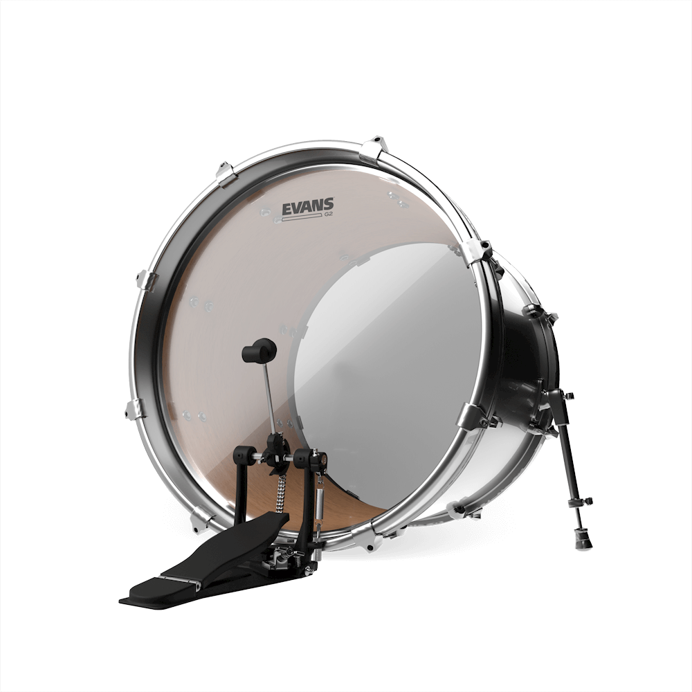 clear bass drum head