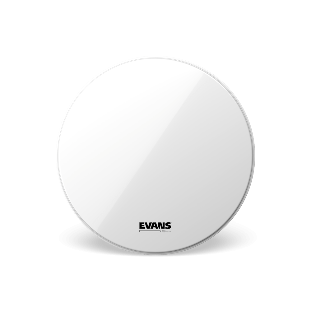 EVANS EQ3 Resonant Smooth White Bass Drum Head, No Port, 22 Inch