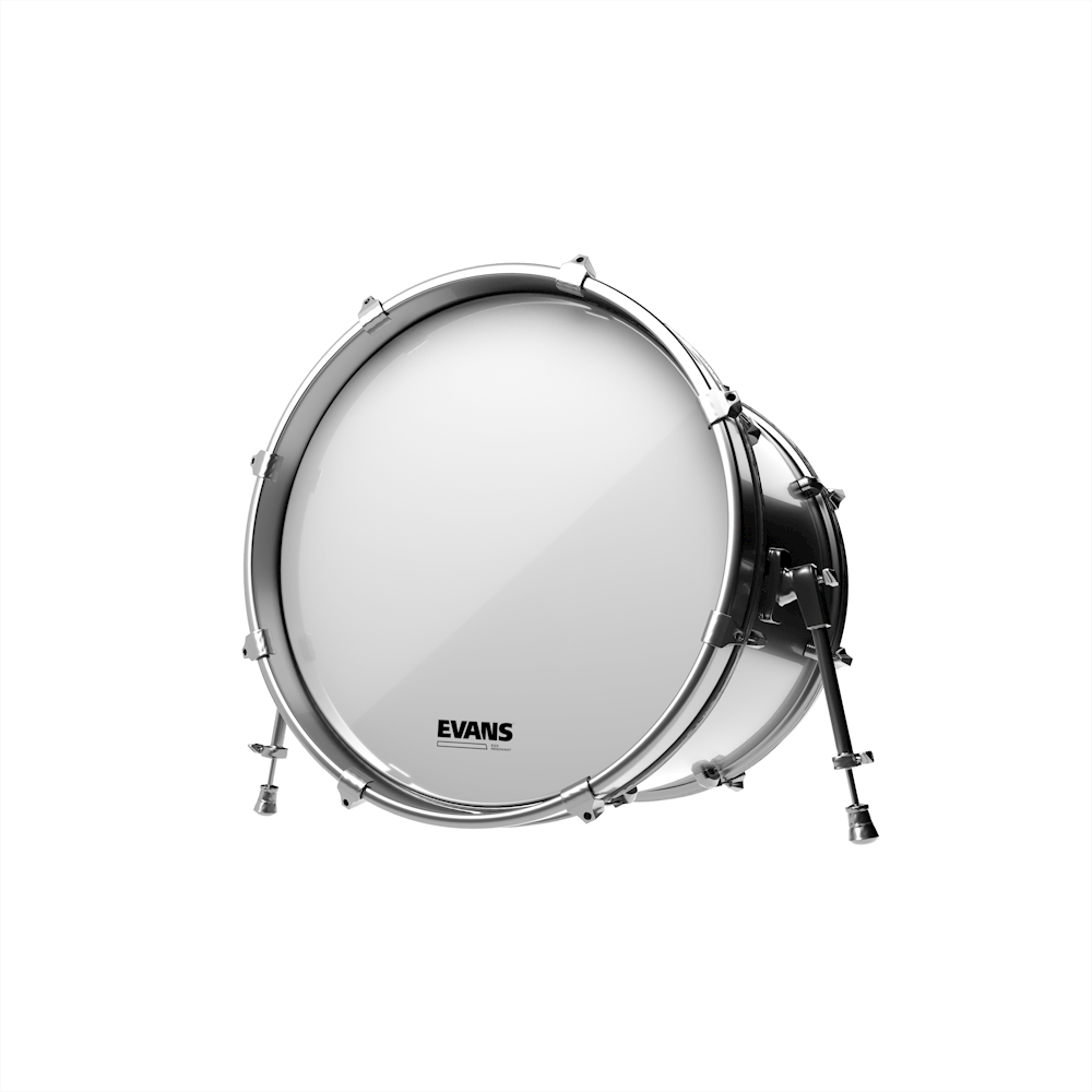 EVANS EQ3 Resonant Smooth White Bass Drum Head, No Port, 22 Inch