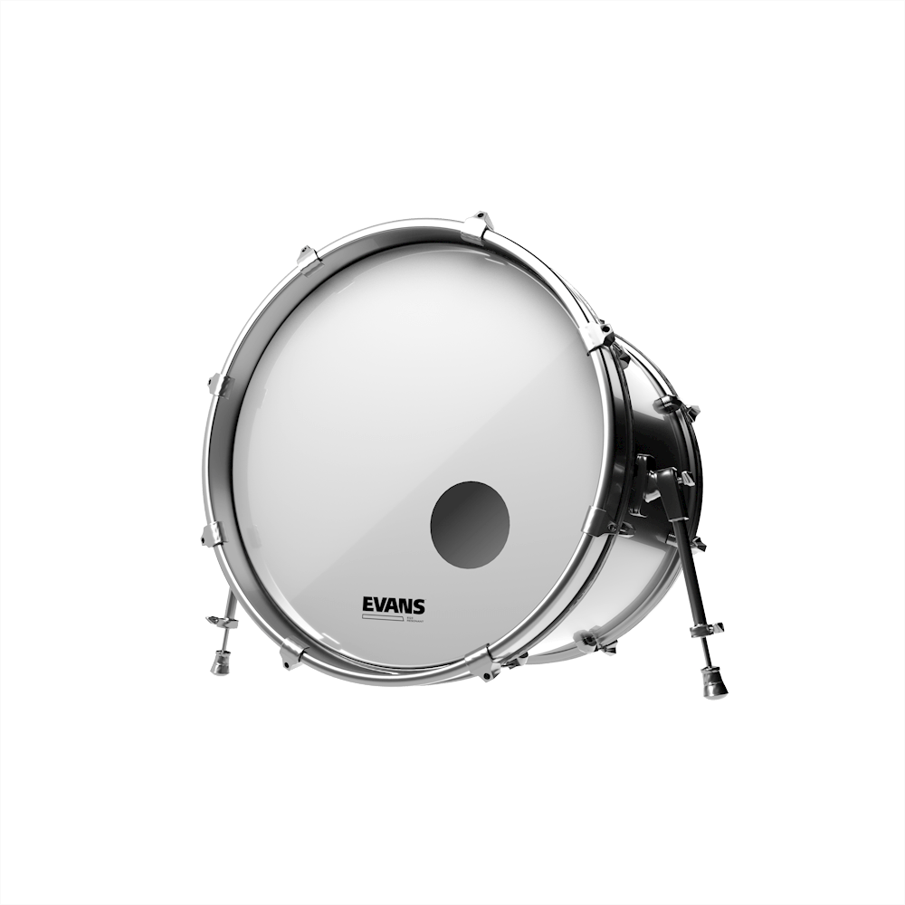 EVANS EQ3 Resonant Smooth White Bass Drum Head, 22 Inch