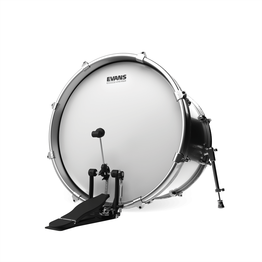 EVANS UV2 EQ3 Bass Drumhead, 26 Inch