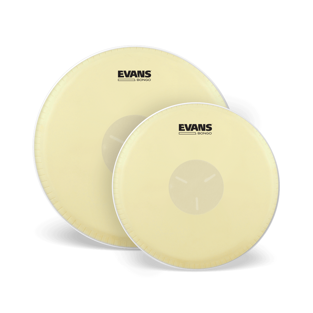EVANS Tri-Center Bongo Drum Head Pack, 7-1/4 and 8-5/8 Inch