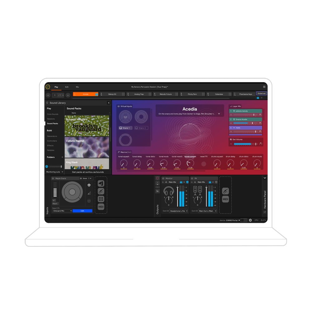 EVANS Hybrid Sensory Percussion Starter Pack
