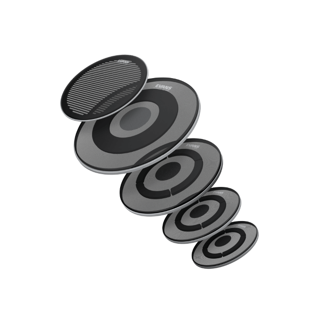 EVANS dB One Rock Pack (10" 12" 16") with 14" dB One Snare Batter and 22" dB One Bass Batter