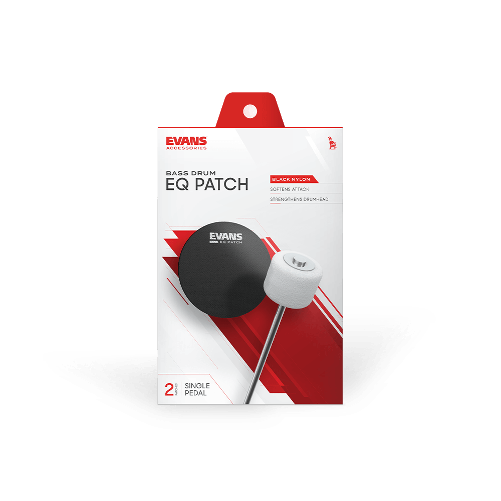 Evans EQ Single Pedal Patch, Black Nylon