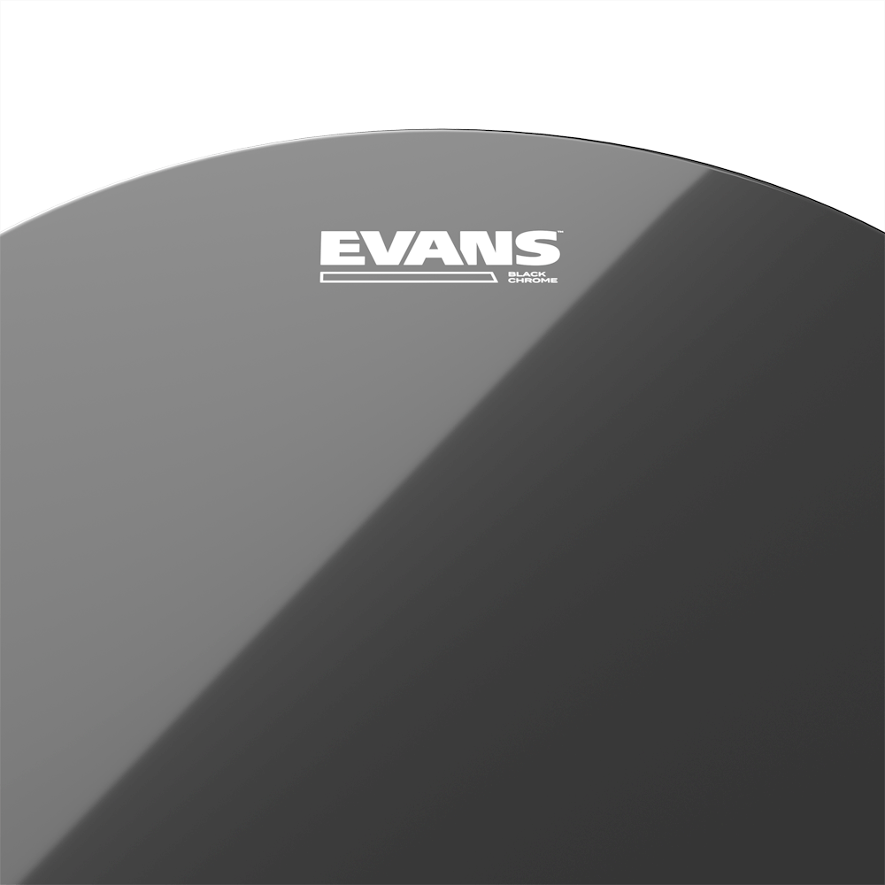 Evans Black Chrome Tompack, Standard (12 inch, 13 inch, 16 inch)