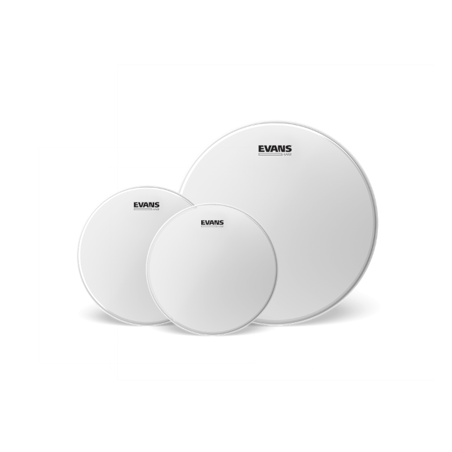 Evans UV2 Coated Tom Pack - Rock (10&quot;, 12&quot;, 16&quot;)