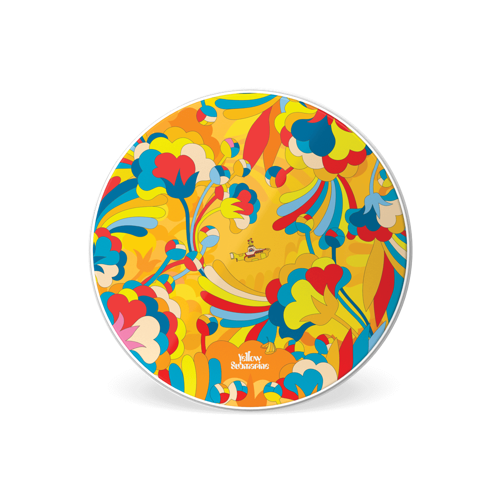 EVANS Yellow Submarine Resonant Bass Drumhead, Primrose Prairie, 22 inch