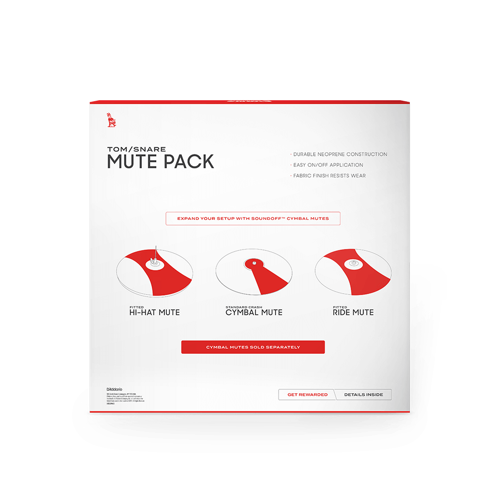 SoundOff by EVANS Drum Mute Pack, Fusion (10,12,14,14)