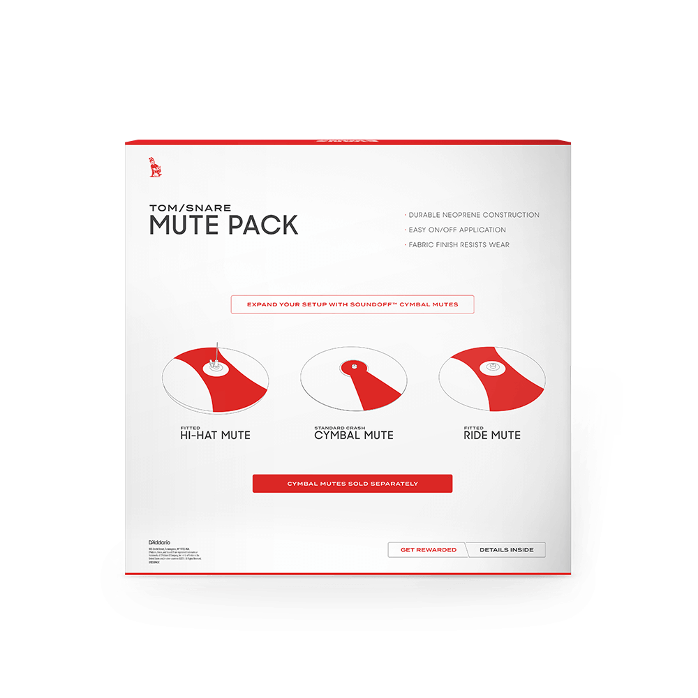 SoundOff by EVANS Drum Mute Pack, Standard (12,13,14,16)