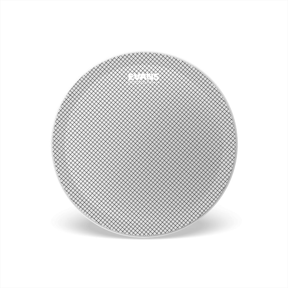 Marching snare drum head clearance
