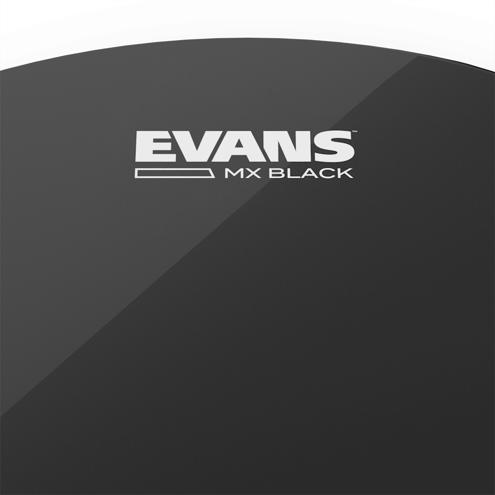EVANS MX Black Marching Tenor Drum Head, 6 Inch