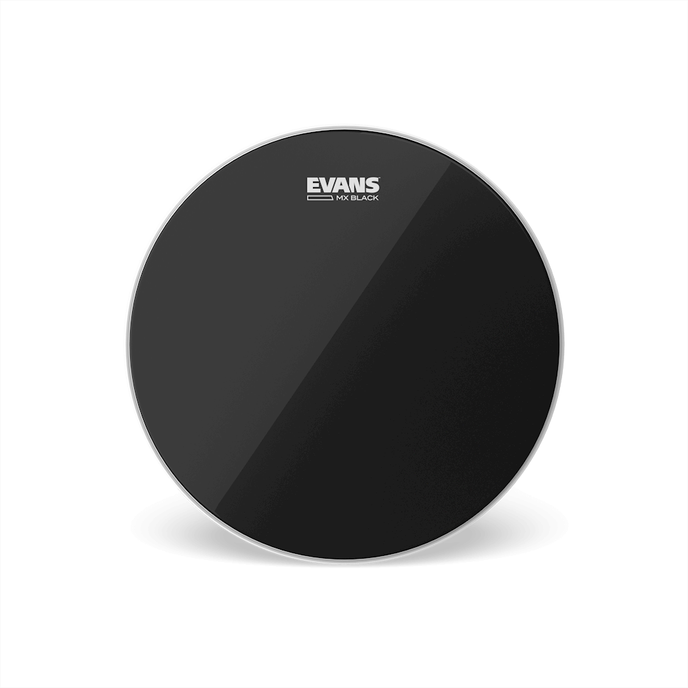 EVANS MX Black Marching Tenor Drum Head, 6 Inch