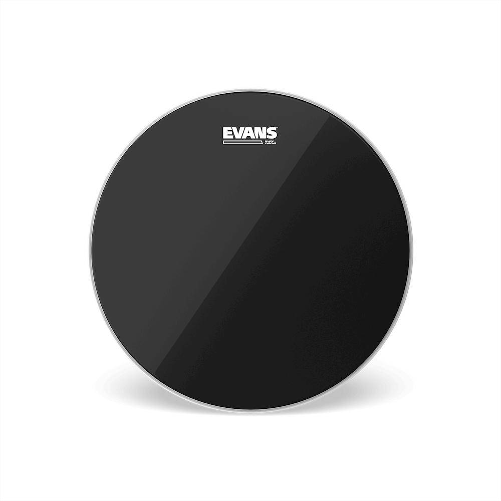 Evans Black Chrome Drum Head, 8 Inch