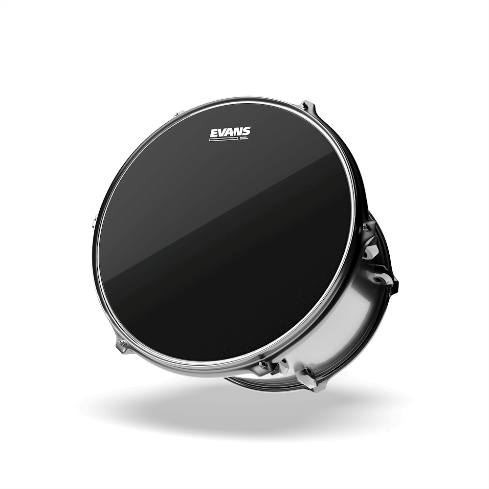 Evans Black Chrome Drum Head, 8 Inch