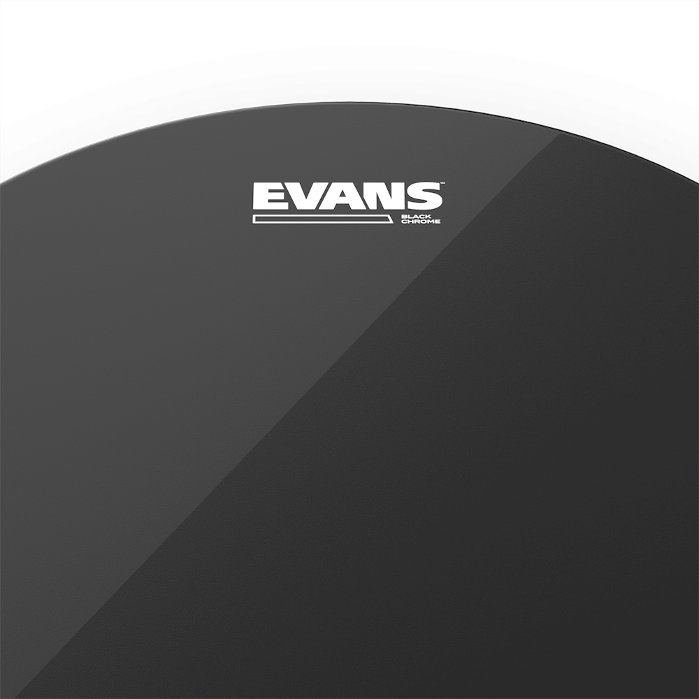 Evans Black Chrome Drum Head, 12 Inch
