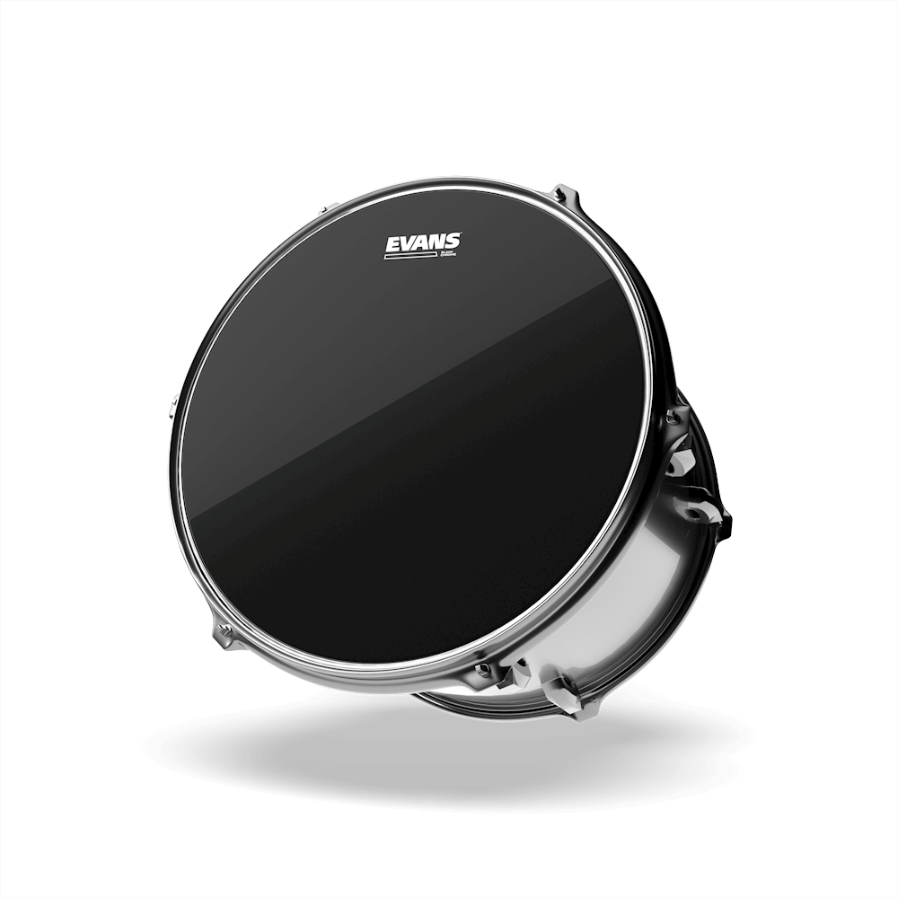 evans black chrome tom heads