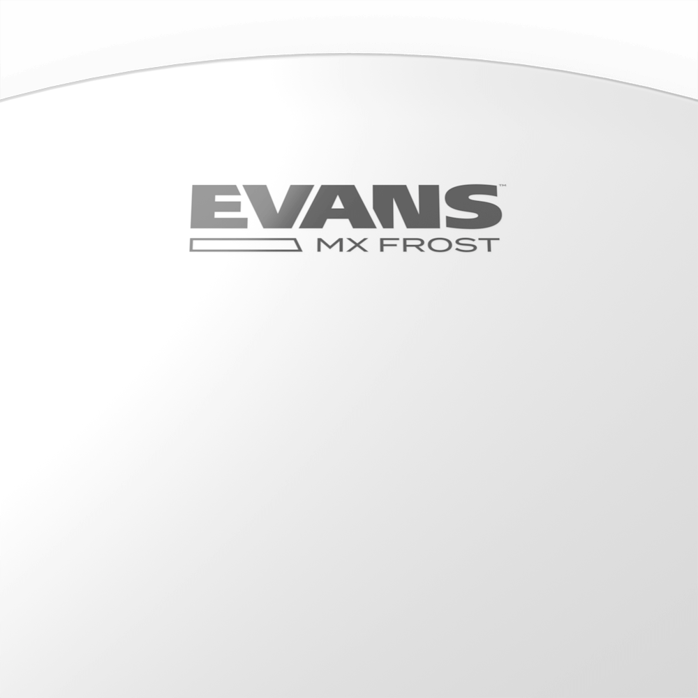EVANS MX Frost Marching Tenor Drum Head, 12 Inch