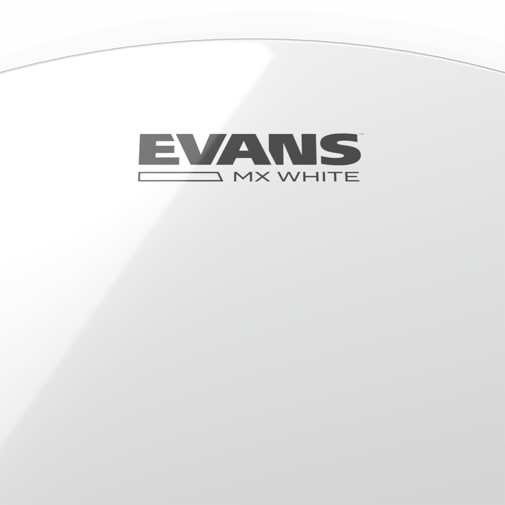 EVANS MX White Marching Tenor Drum Head, 12 Inch