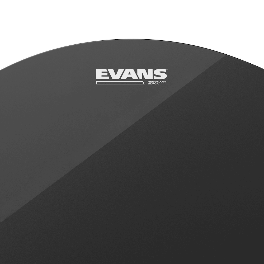 EVANS Resonant Black Drum Head, 12 Inch