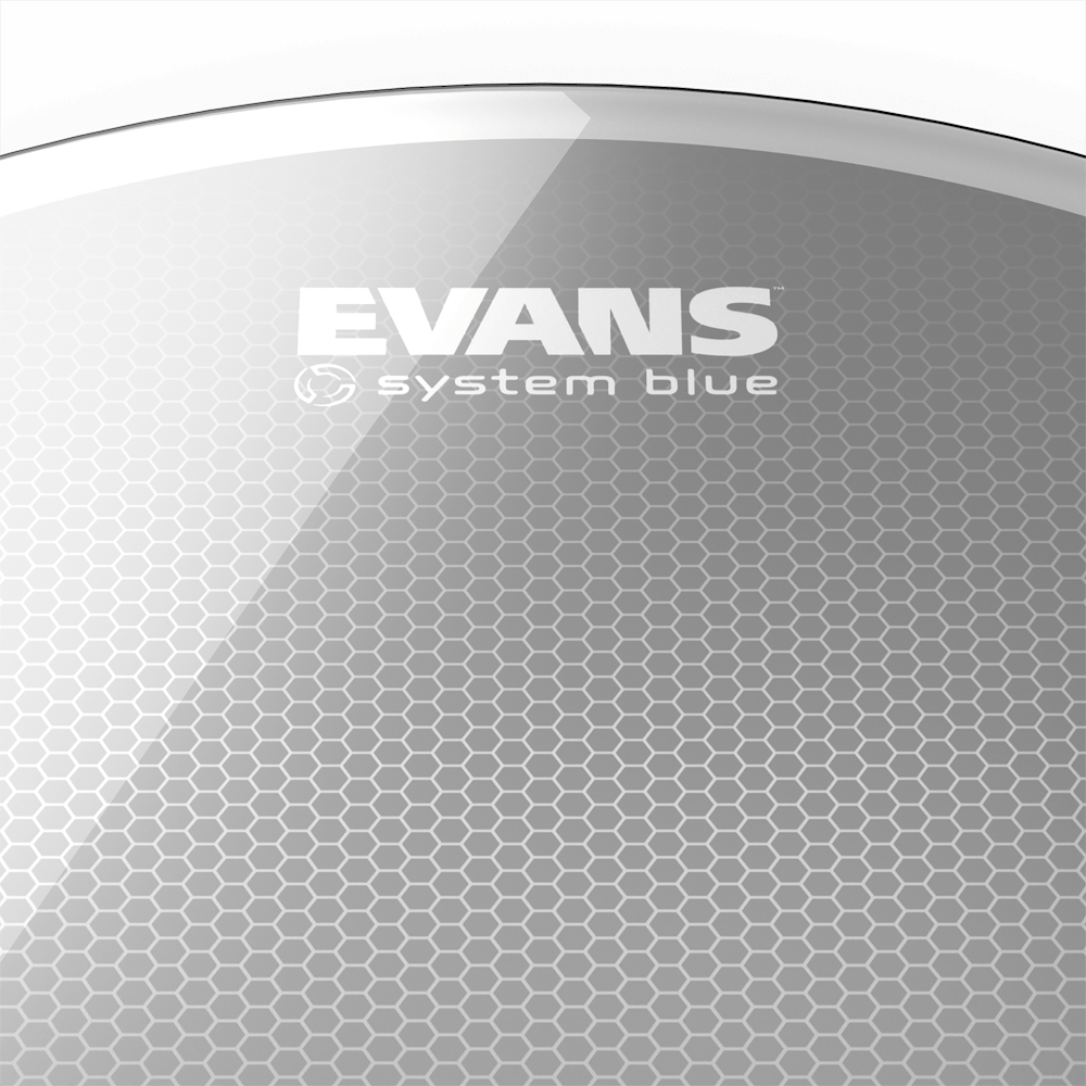 EVANS System Blue SST Marching Tenor Drum Head, 12 Inch