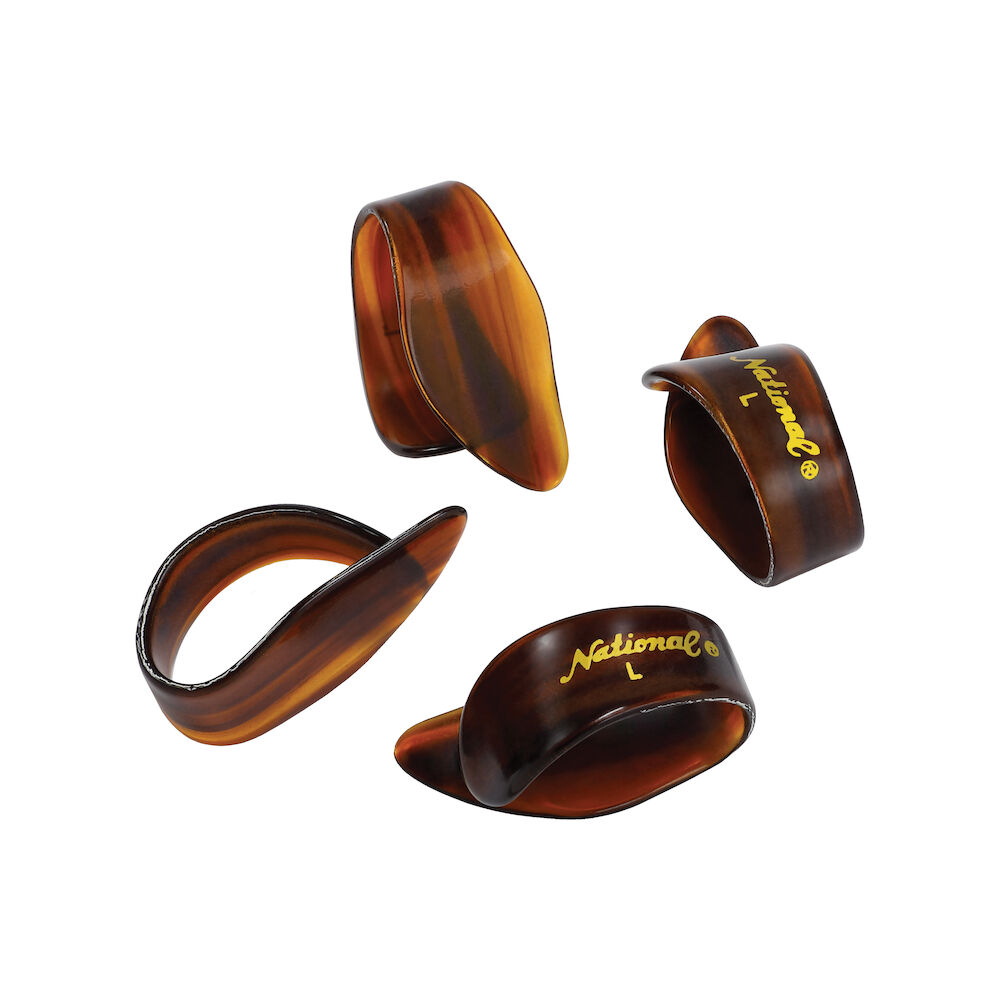 D'Addario National Celluloid Thumb Picks, Large Tortoiseshell - 4-Pack