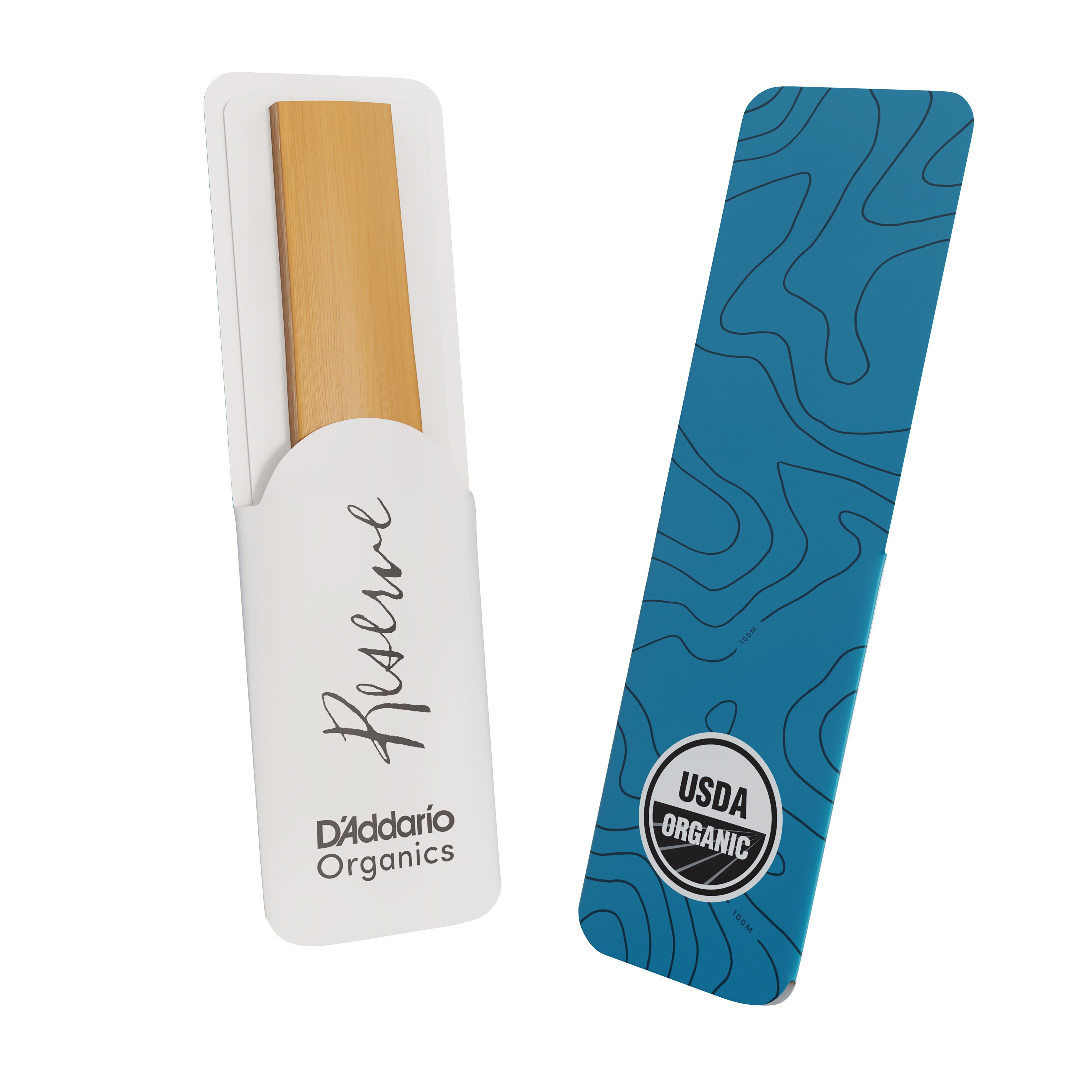 D'Addario Organic Reserve Bb Clarinet Reeds, Strength 4.0, Individually-Sealed, 10-Pack