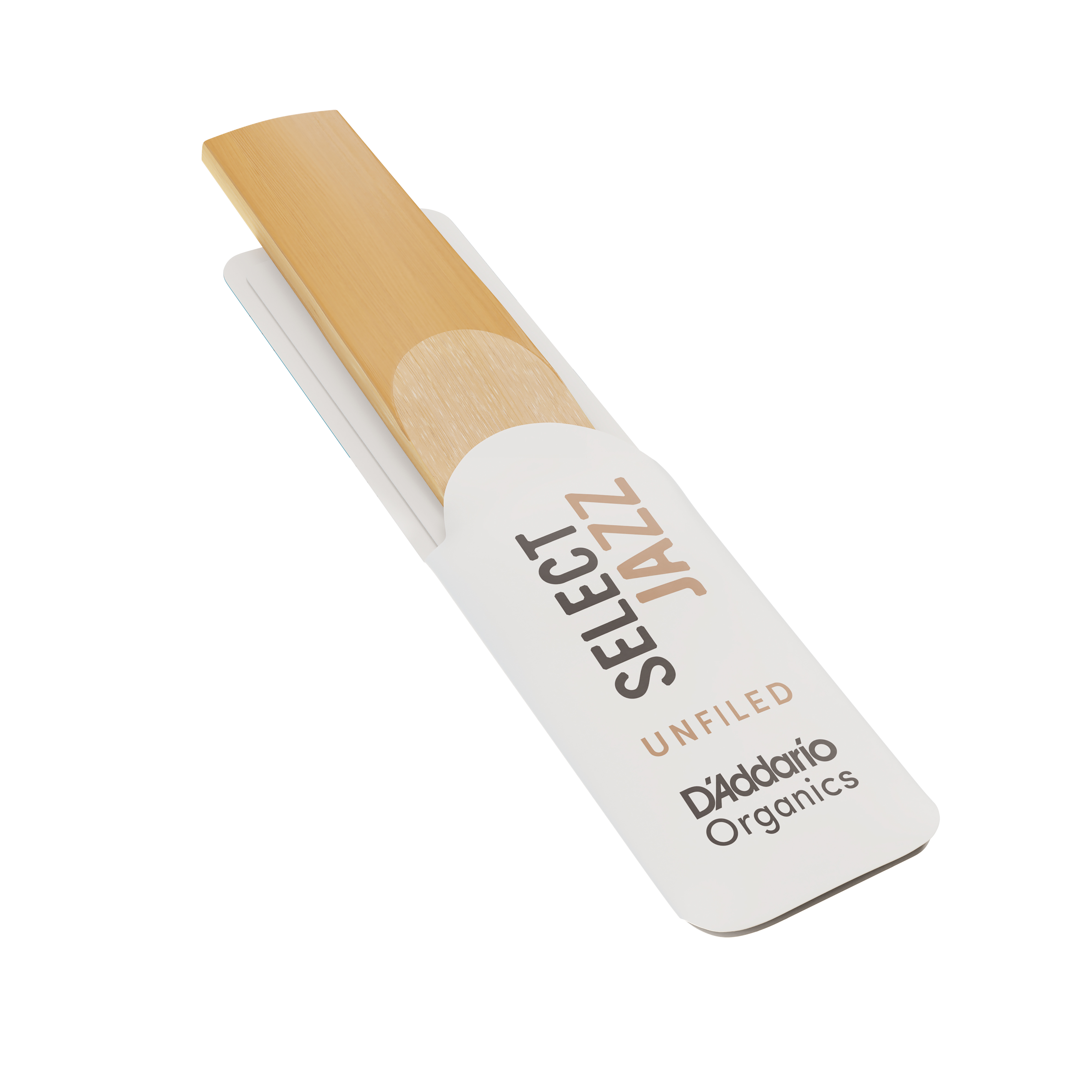 D'Addario Organic Select Jazz Unfiled Alto Saxophone Reeds, Strength 2 Hard, Individually-Sealed, 10-Pack