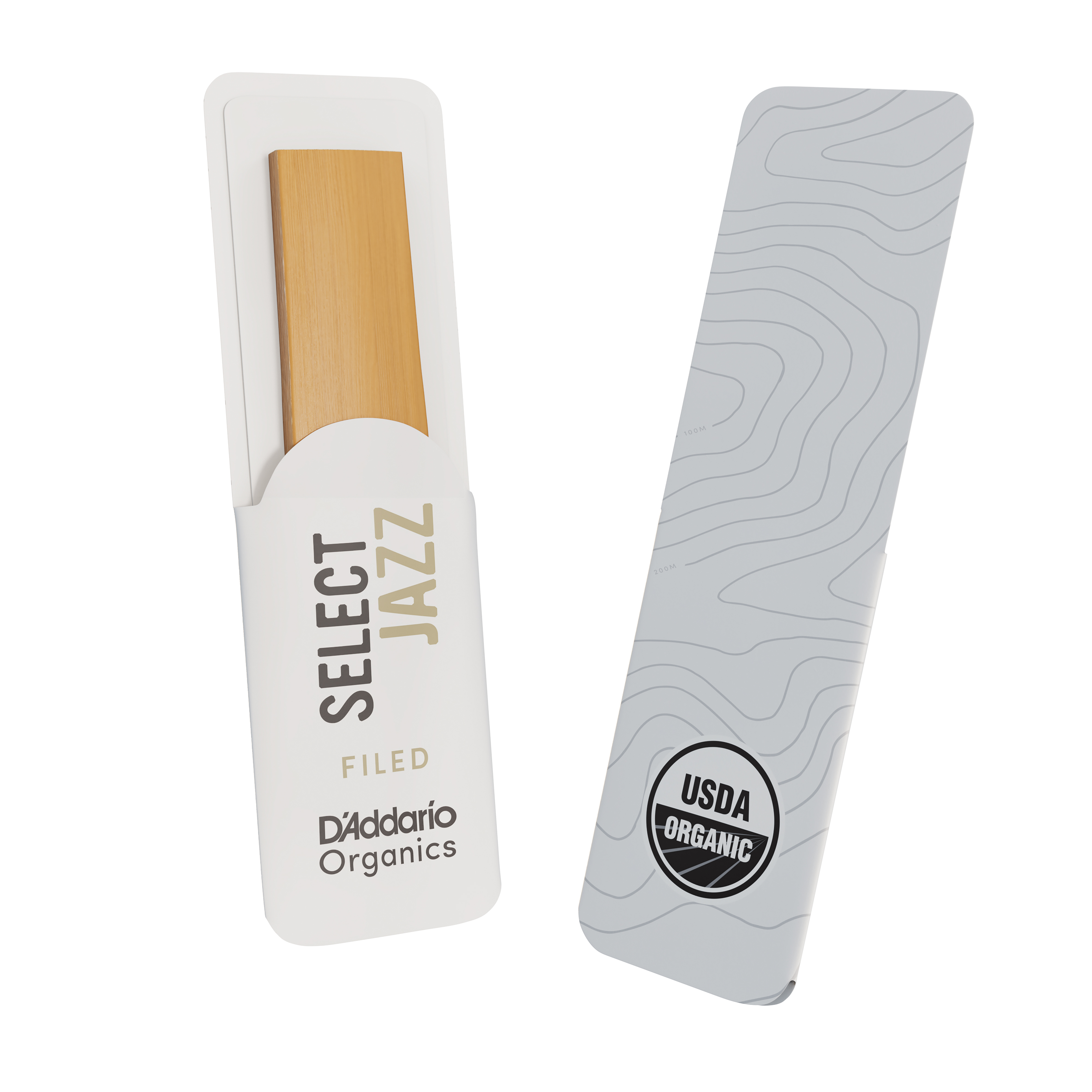 D'Addario Organic Select Jazz Filed Soprano Saxophone Reeds, Strength 3 Soft, Individually-Sealed, 10-Pack