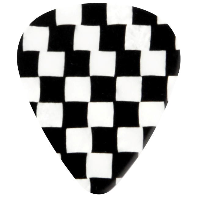 100 Checkerboard Celluloid Custom Picks, Standard, 2-sided, Light