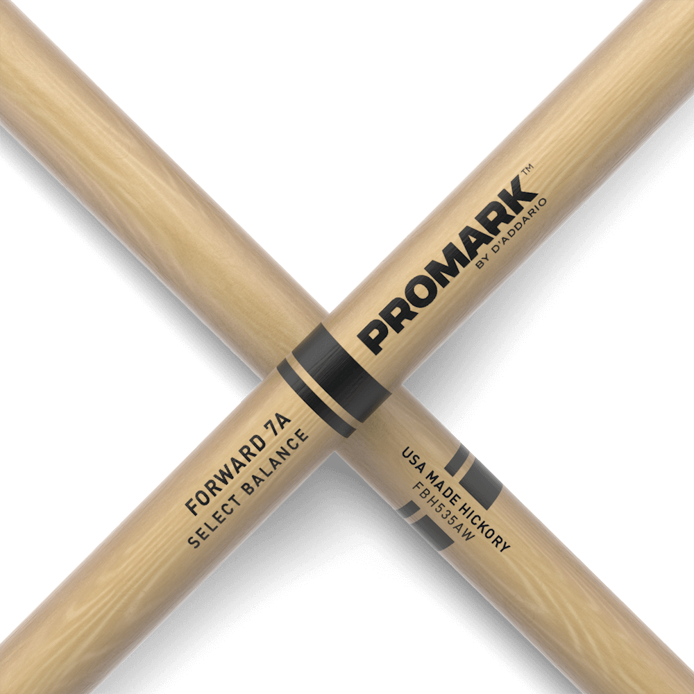 Promark Select Balance Forward Balance Drum Sticks 7A Wood Tip .535