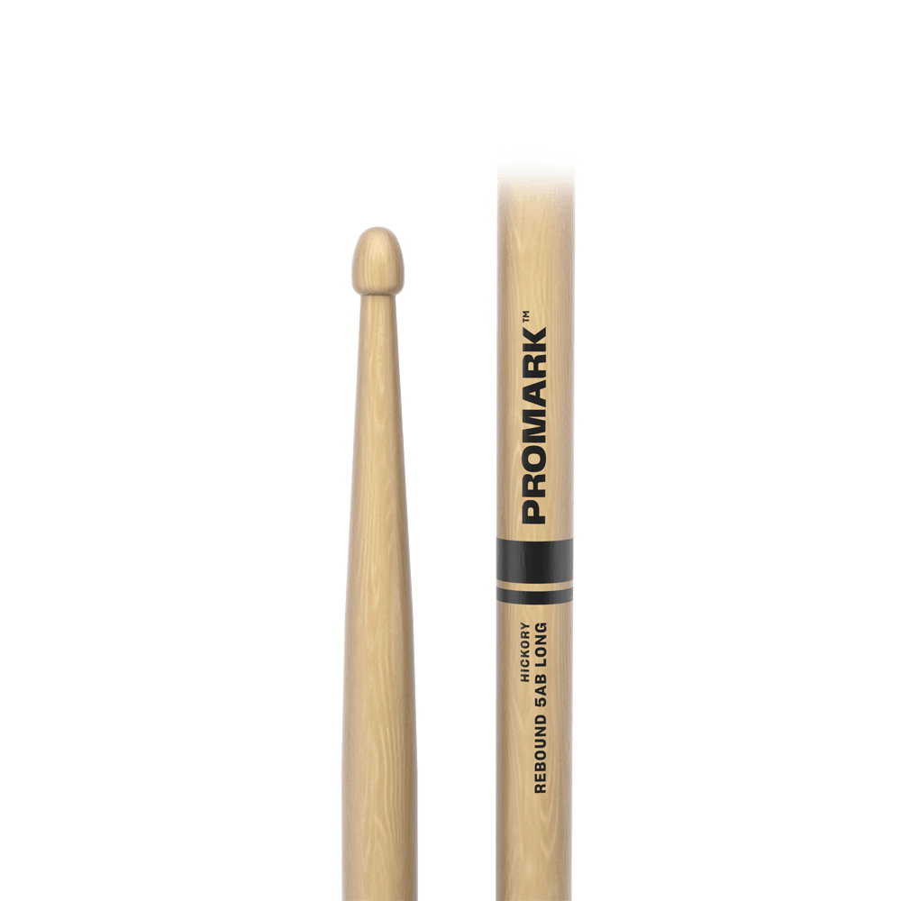 ProMark Rebound 5AB Long Hickory Drumstick, Acorn Wood Tip