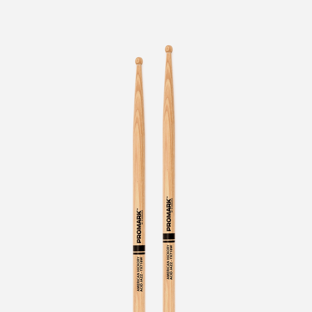 Classic 718 "Acid Jazz" Hickory Wood Tip Drumstick