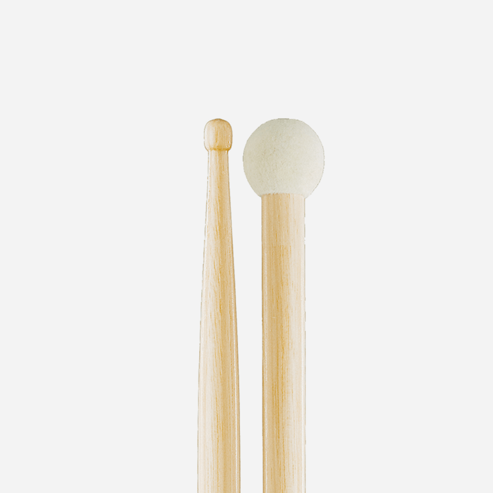Hickory SD5 Light Multi Percussion Stick, Wood tip, Felt Butt